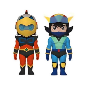 Plastoy - GOLDORAK - Untertasse und Goldorak - Spazer & Grendizer Standing Set