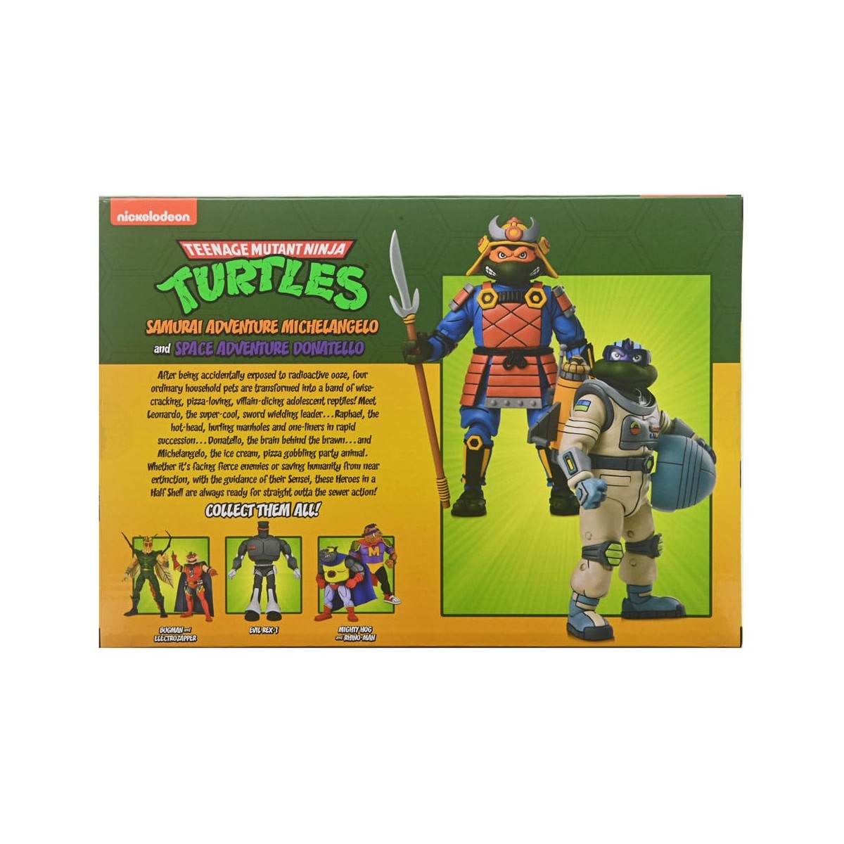 NECA - Space Adventure Donatello & Samurai Adventure Michelangelo - TMNT Cartoon