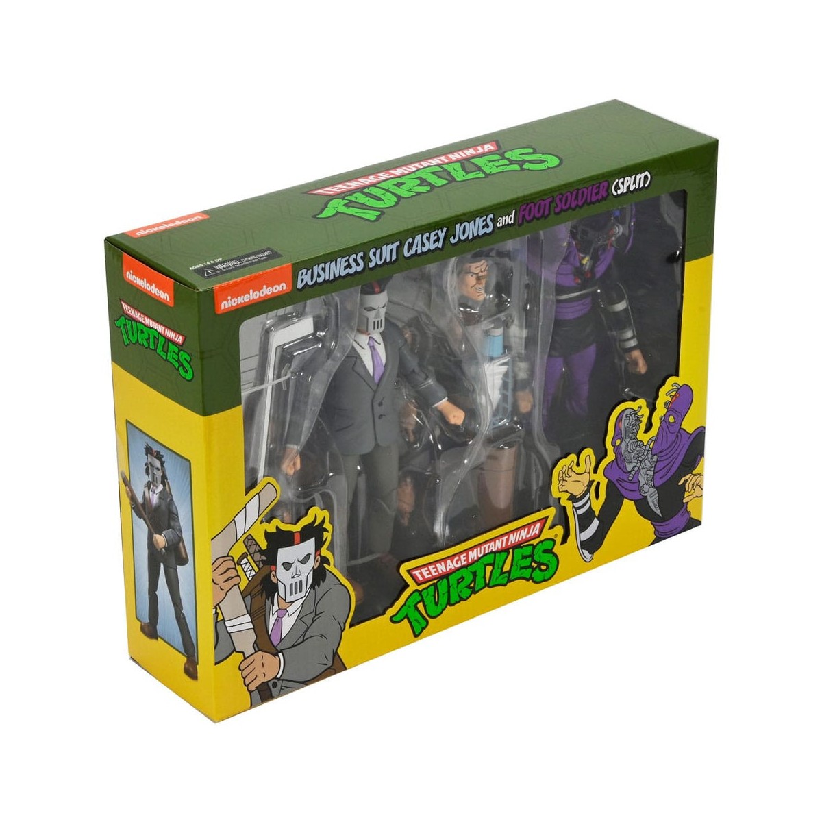NECA - Business Suit Casey Jones & Split Foot Soldier - TMNT Cartoon