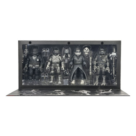 NECA - Turtles Black & White 4er-Pack Actionfiguren - Universal Monsters x TMNT