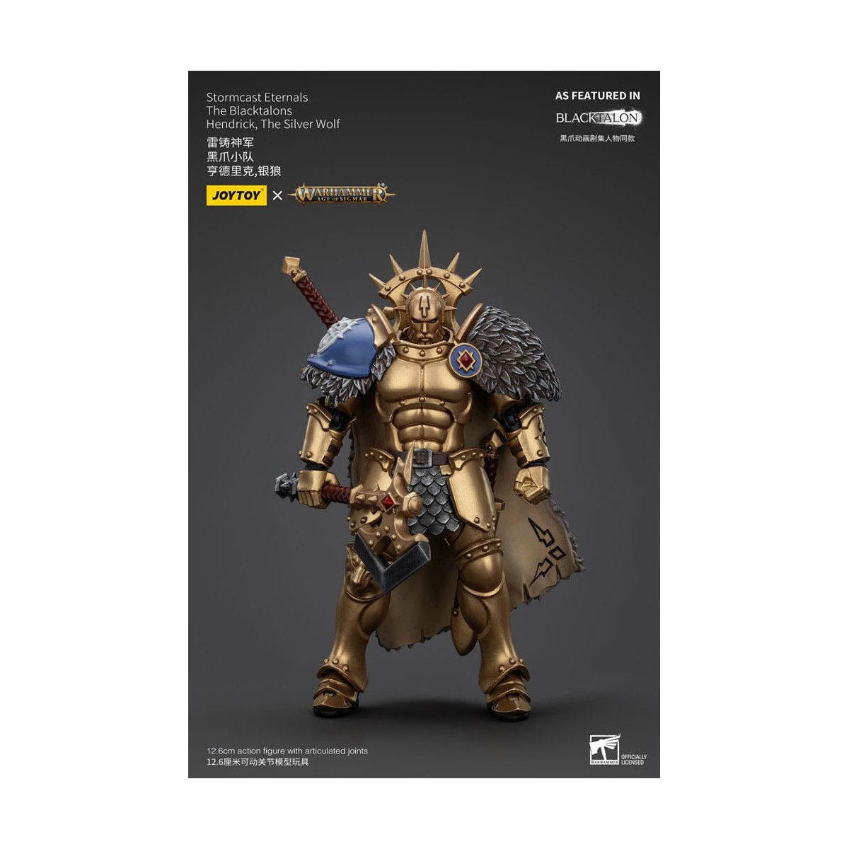 JoyToy - Stormcast Eternals The Blacktalons - Hendrick The Silver Wolf 1/18 - Warhammer Age of Sigmar
