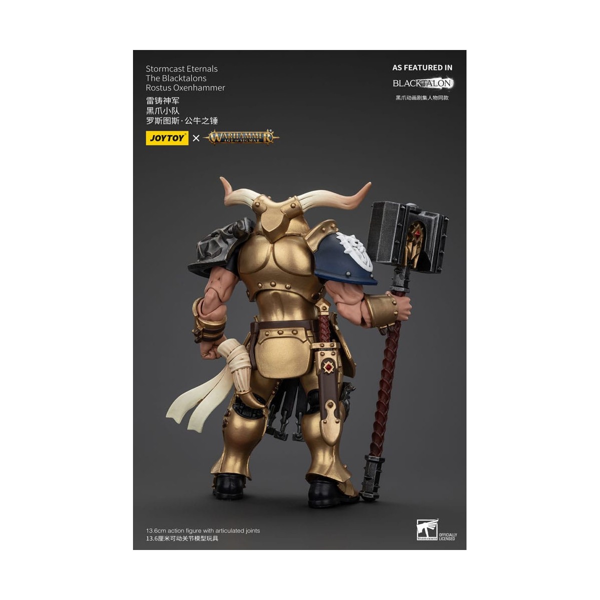 JoyToy - Stormcast Eternals The Blacktalons - Rostus Oxen hammer 1/18 - Warhammer Age of Sigmar