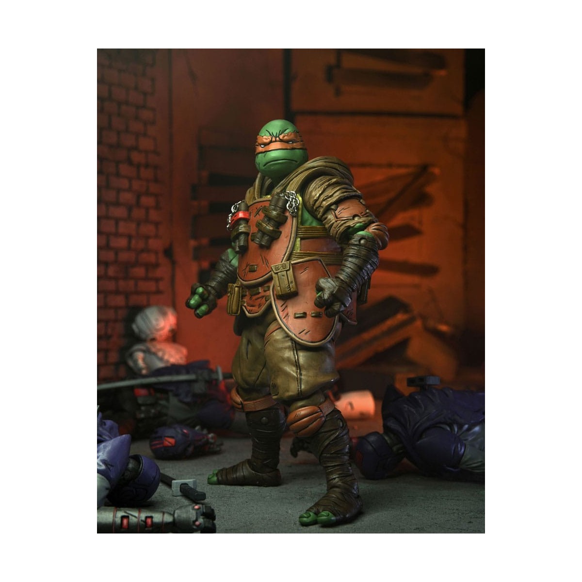 NECA - IDW Comics - Ultimate FLASHBACK MICHELAGELO The Last Ronin - TMNT - Teenage Mutant Ninja Turtles