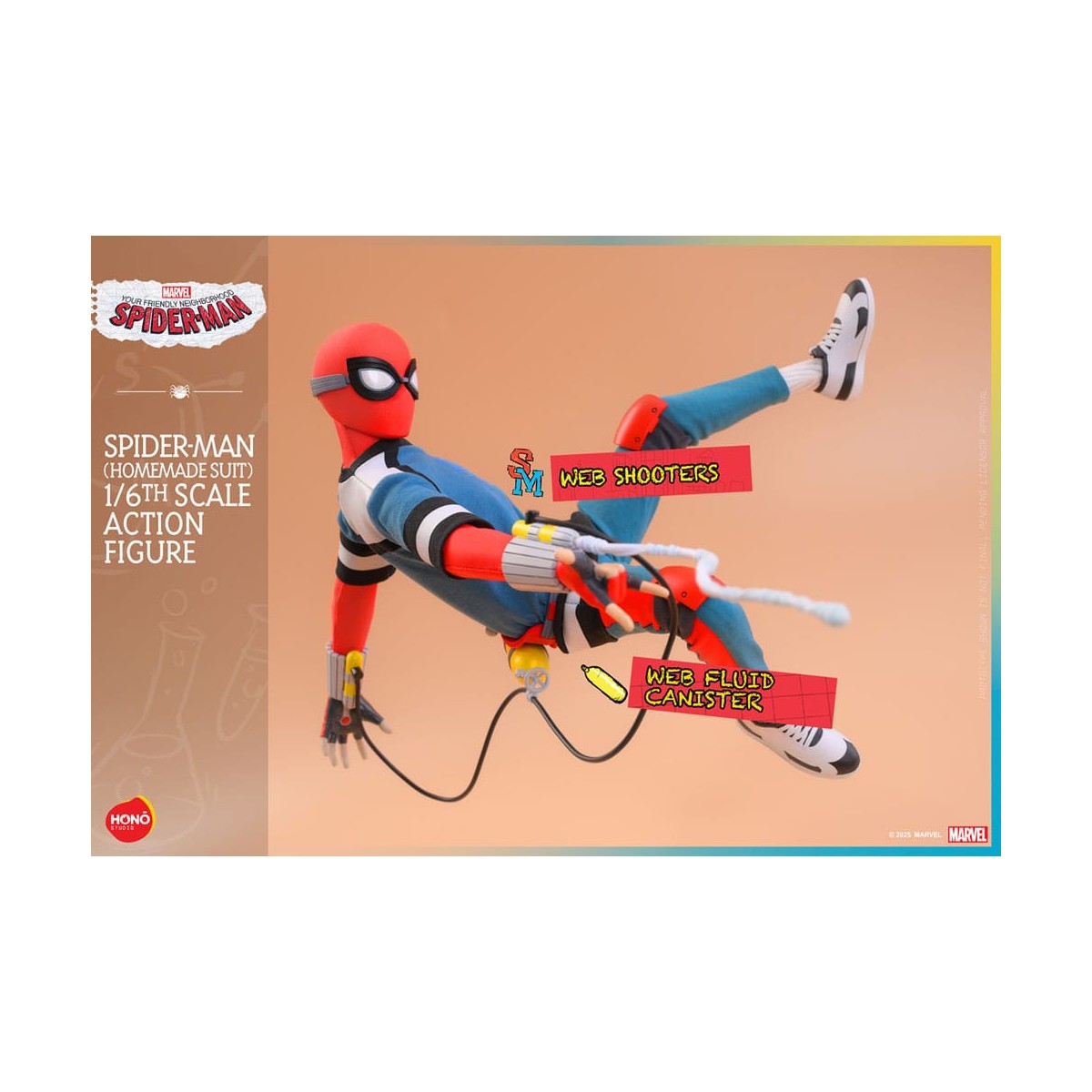 Hot Toys/Hono Studio - Marvel - Ihr treuer Diener Spider-Man - Spider-Man (Homemade Suit) 1/6
