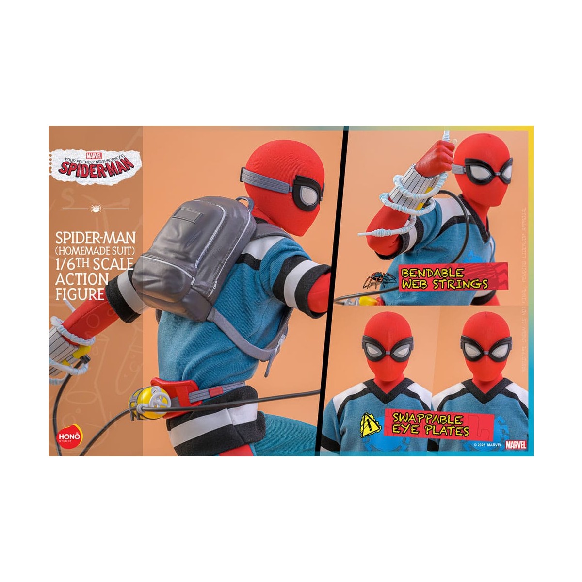 Hot Toys/Hono Studio - Marvel - Ihr treuer Diener Spider-Man - Spider-Man (Homemade Suit) 1/6
