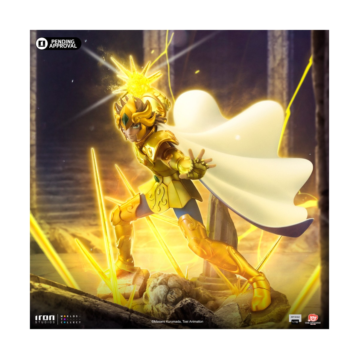 Iron Studios - Saint Seiya - Leo Aiolia BDS Art Scale 1/10 - Die Ritter des Zodiakus Aior des Löwen