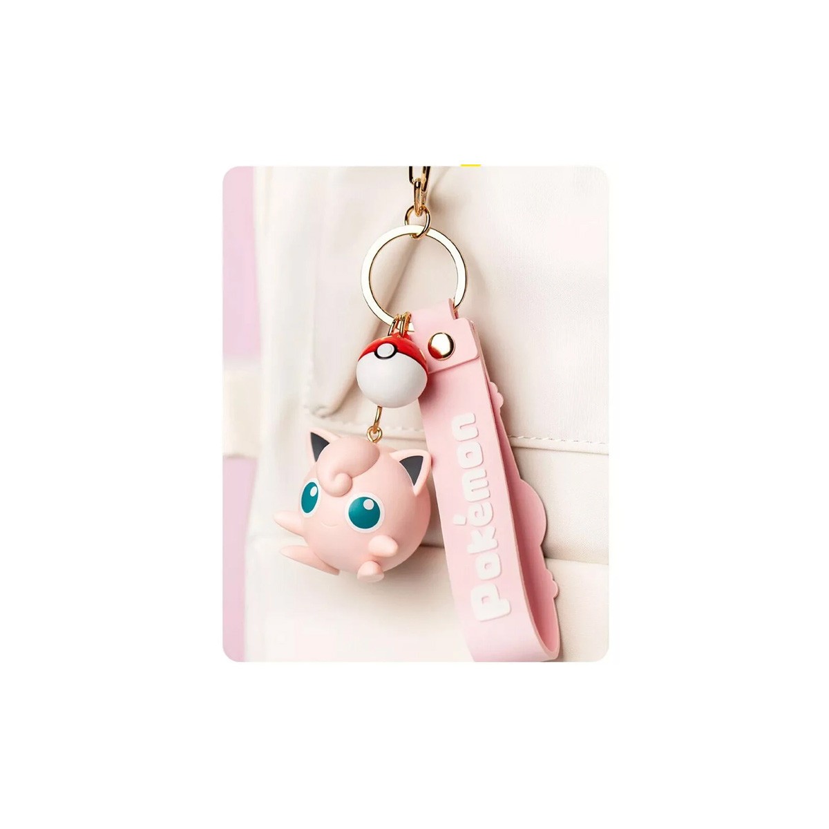 Funism Pokemon Keychain Schlüsselanhänger Rondoudou - Jigglypuff - Purin