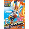 Bandai - Pokepla 50 - PYROBUT Model Kit Pokemon - Cinderace - Aceburn - Pokemon Select series