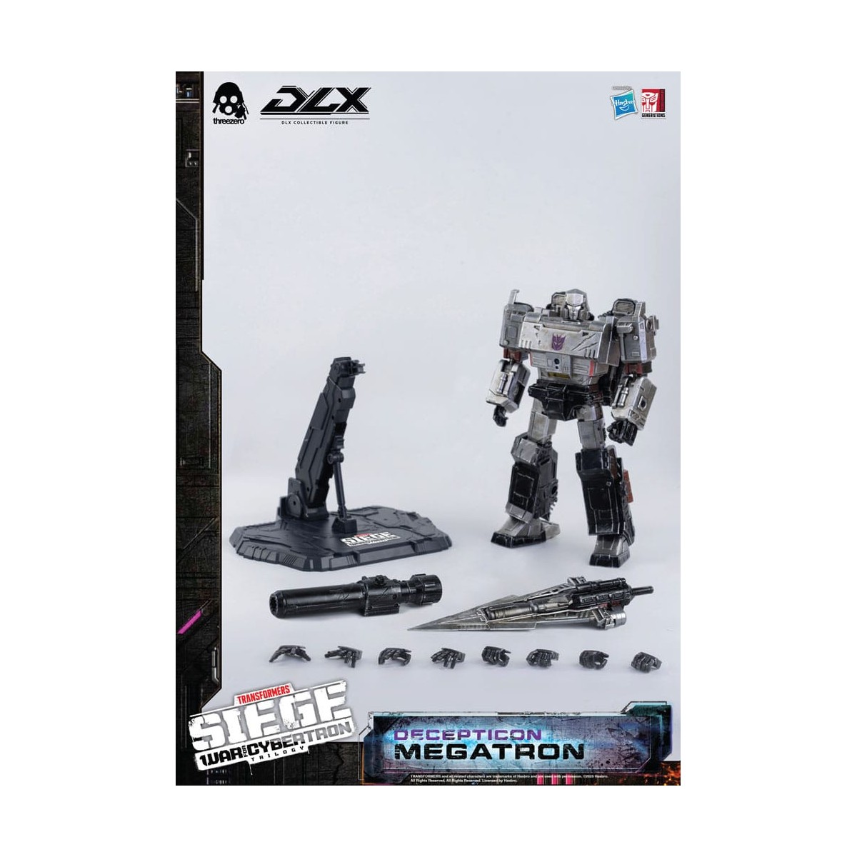 Three0 Transformers - DLX MEGATRON - War For Cybertron Trilogy