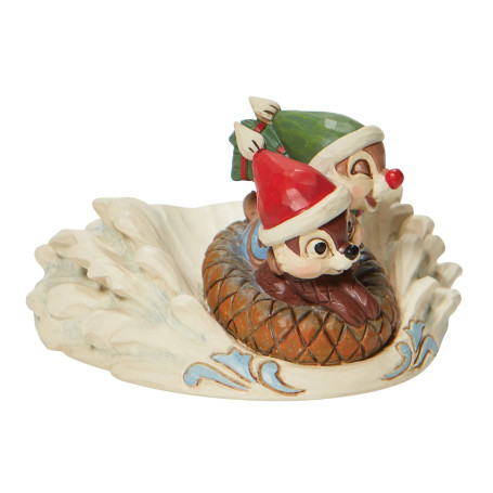 Enesco - Disney Traditions Tic & Tac machen Schlittenfahrt