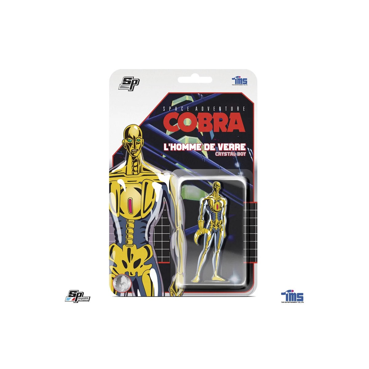 SP Collections - Cobra Super Pins Blister Card - CRYSTAL BOY - Der Mann aus Glas