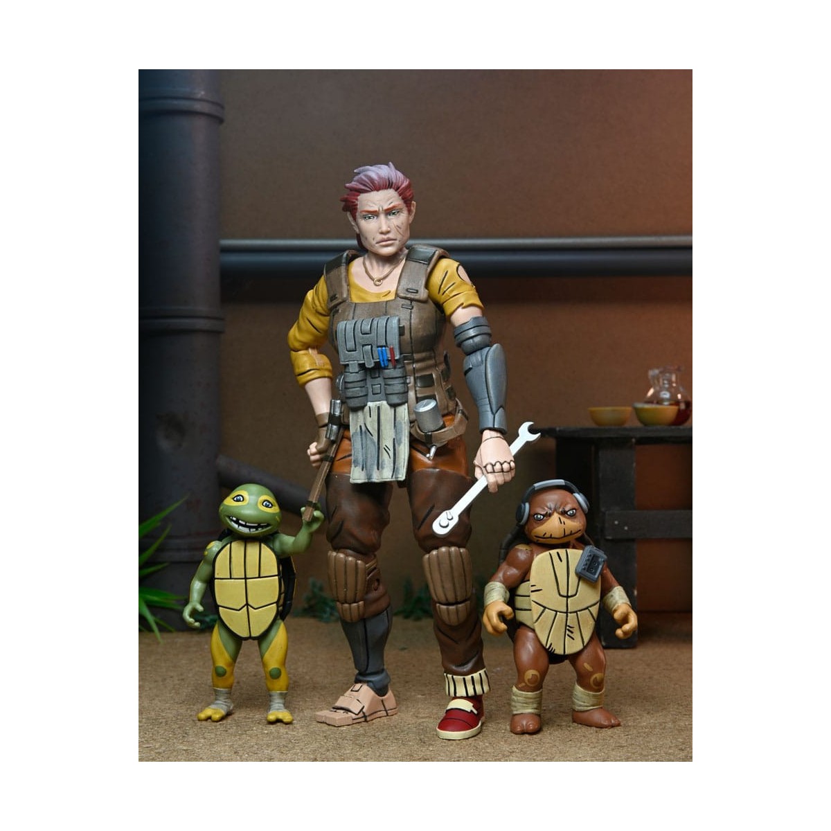 NECA - IDW Comics - Grammy April mit Baby Yi & Moja - The Last Ronin The Lost Years - TMNT