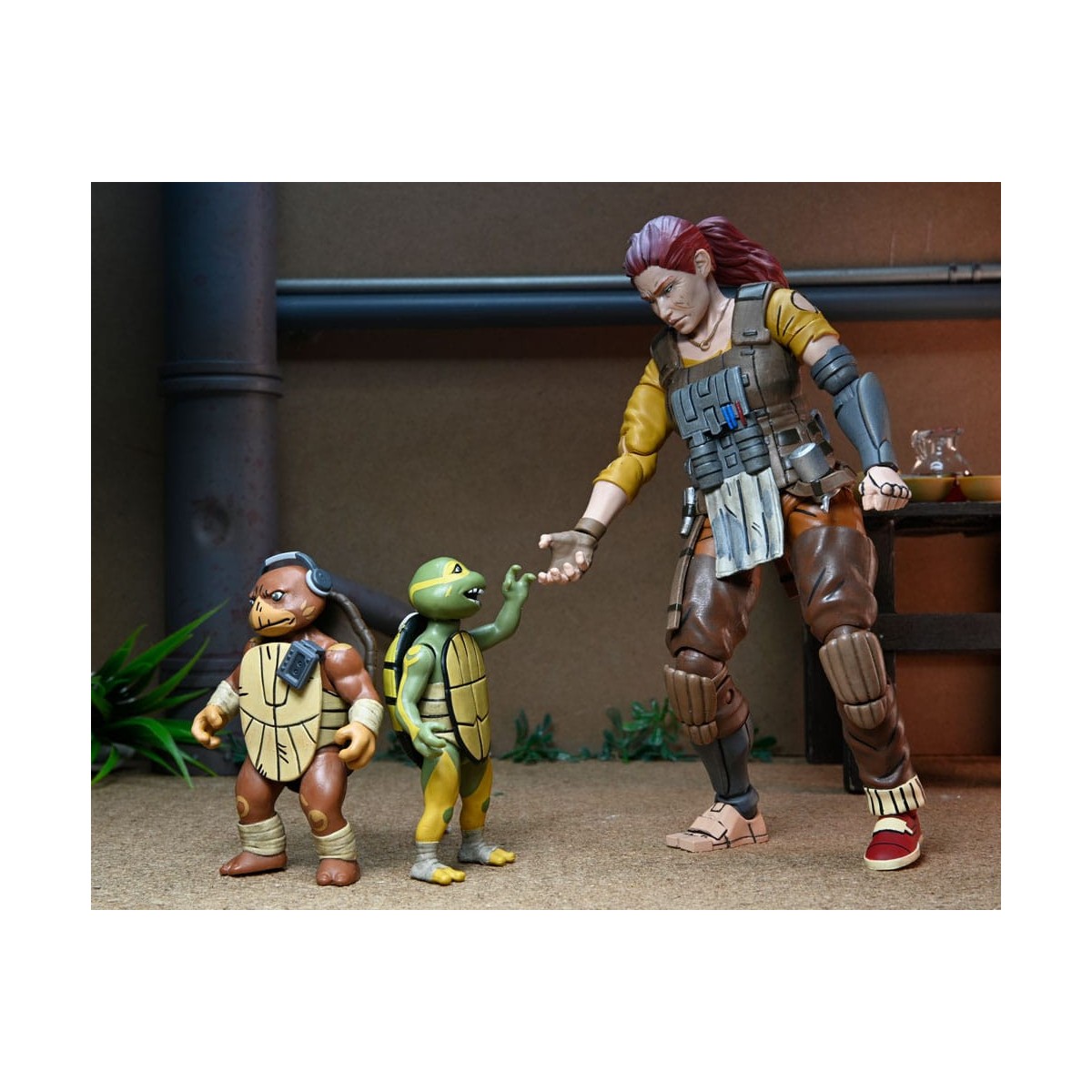 NECA - IDW Comics - Grammy April mit Baby Yi & Moja - The Last Ronin The Lost Years - TMNT