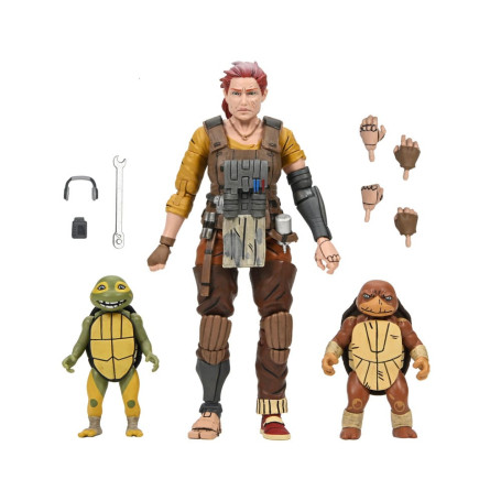 NECA - IDW Comics - Grammy April mit Baby Yi & Moja - The Last Ronin The Lost Years - TMNT