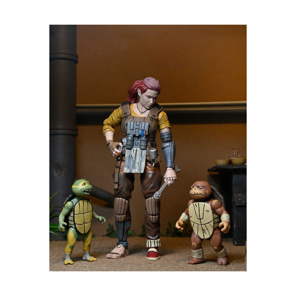NECA - IDW Comics - Grammy April mit Baby Yi & Moja - The Last Ronin The Lost Years - TMNT