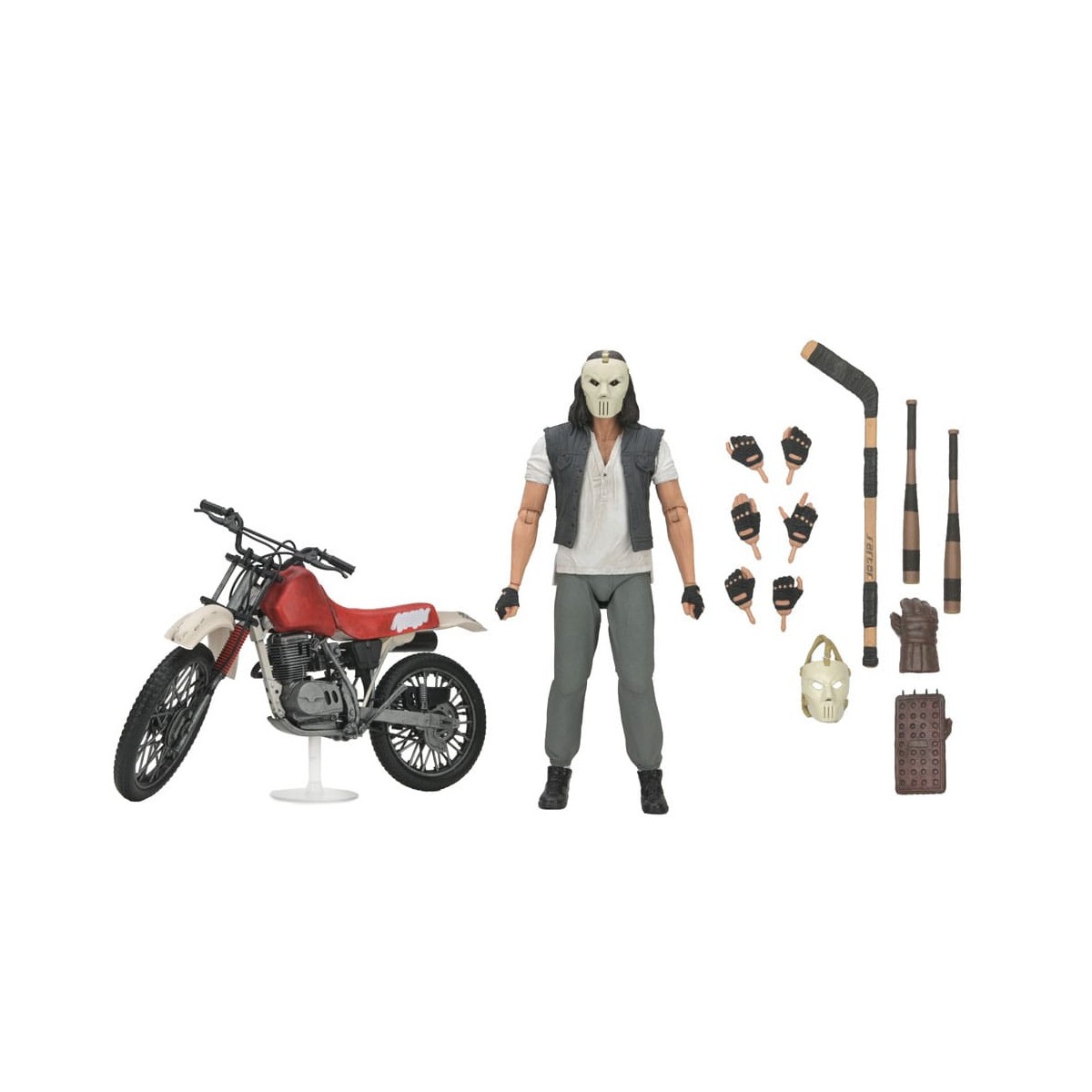 Neca - TMNT - Casey Jones with Dirt Bike - Teenage Mutant Ninja Turtles - Die Ninja Turtles - The Movie