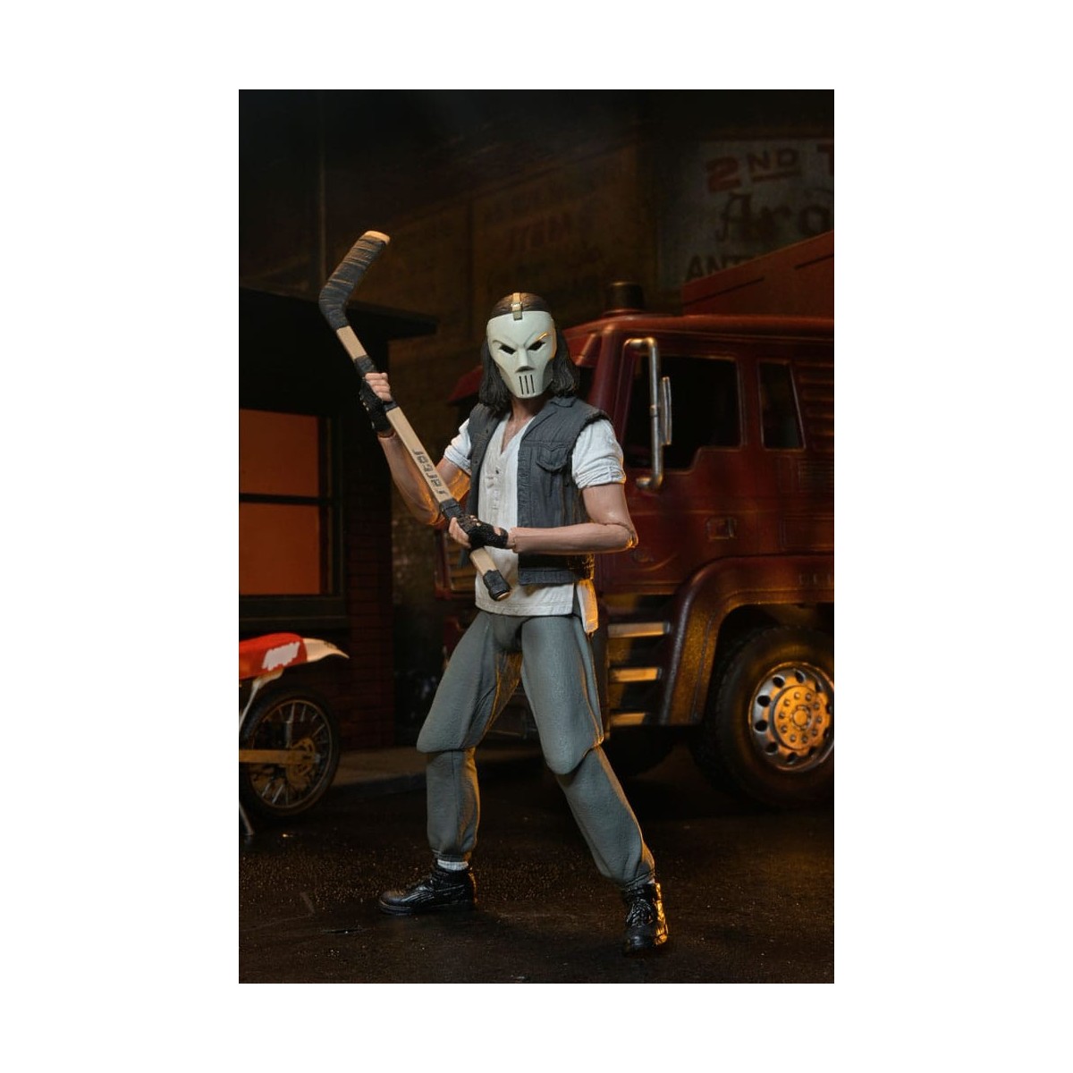 Neca - TMNT - Casey Jones with Dirt Bike - Teenage Mutant Ninja Turtles - Die Ninja Turtles - The Movie
