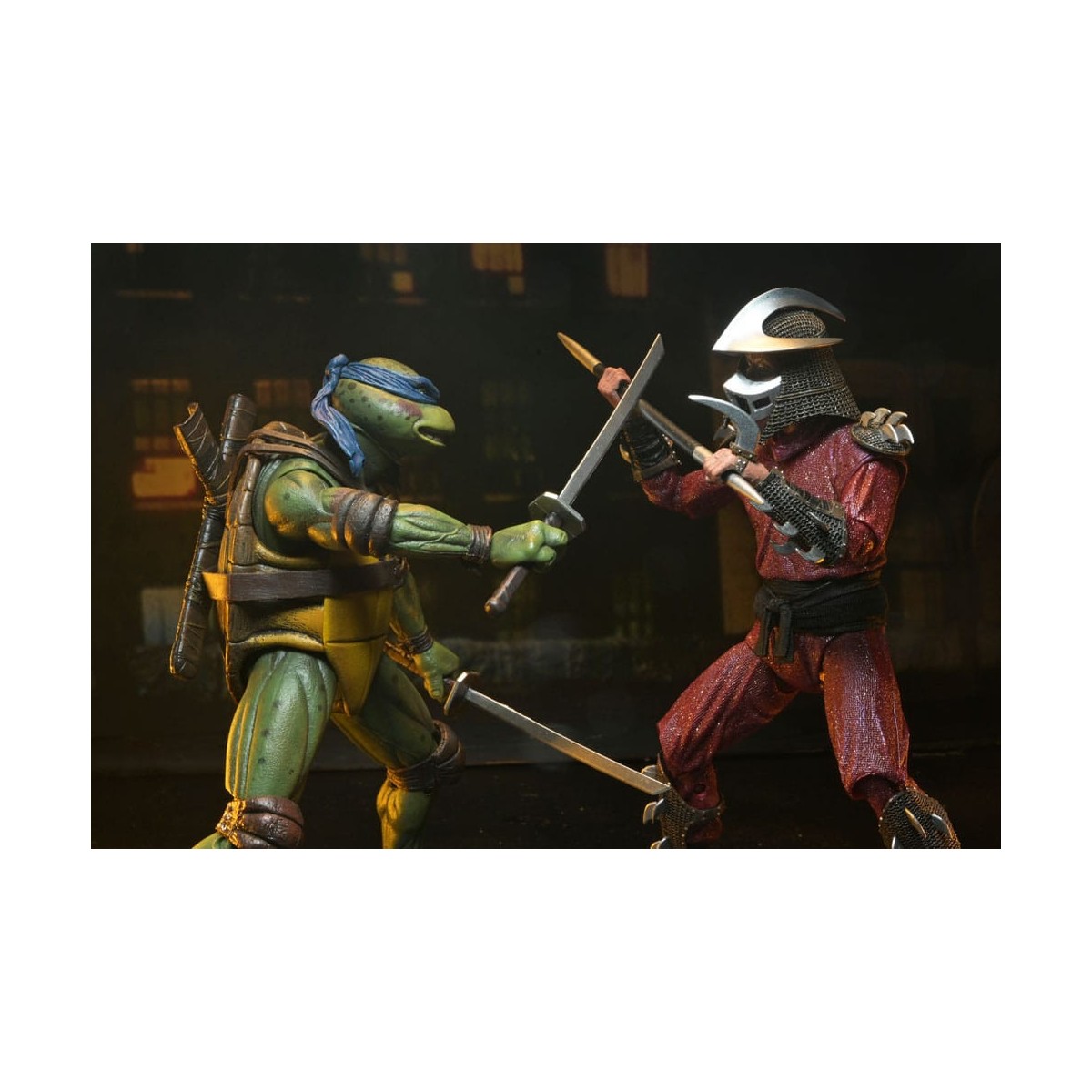 Neca - TMNT - Leonardo vs. Shredder - Teenage Mutant Ninja Turtles - Teenage Mutant Ninja Turtles - The Movie