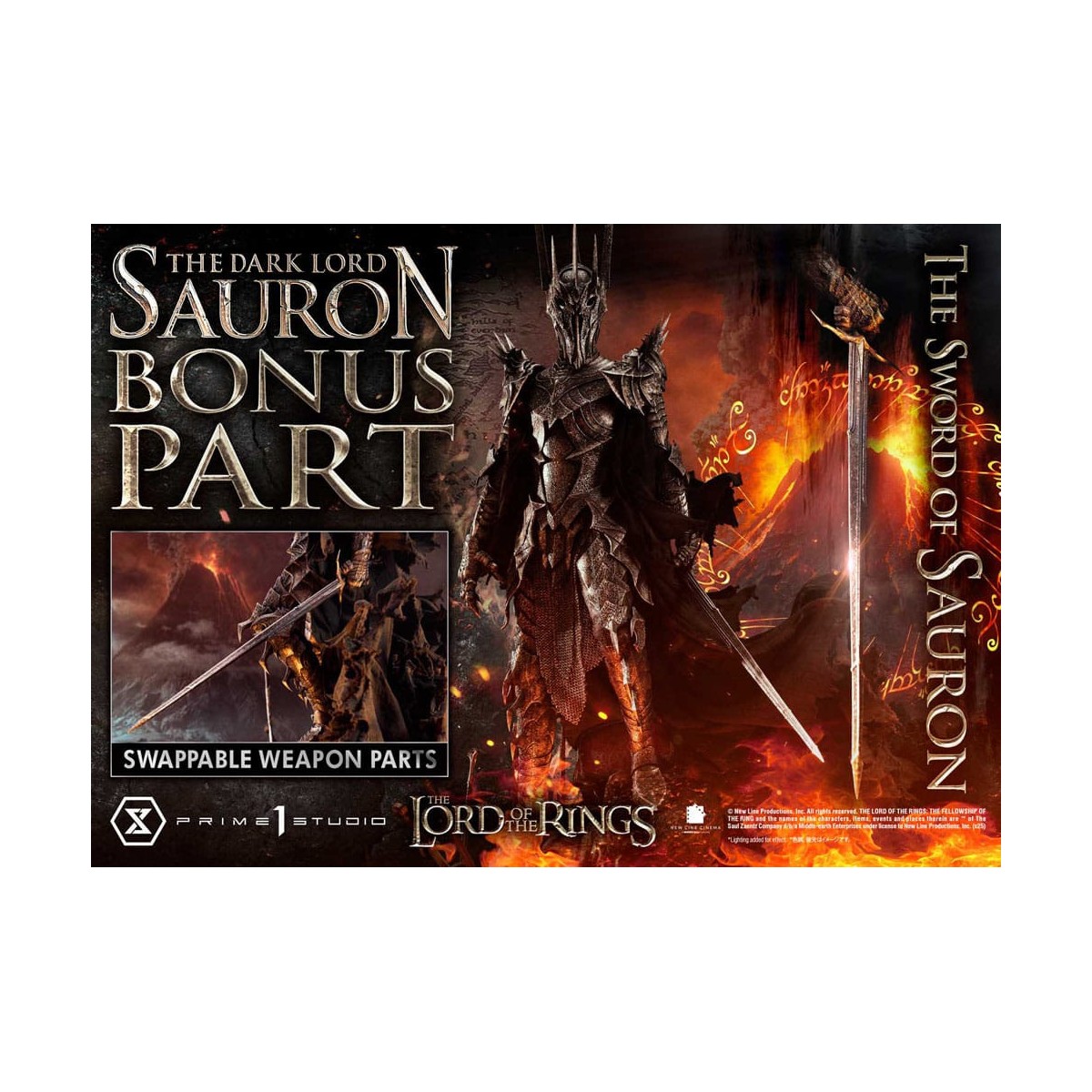 Prime 1 Studio - Museum Masterline Series 1/3 The Dark Lord Sauron Bonus Version - Der Herr der Ringe