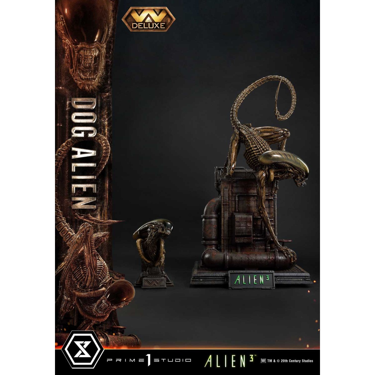 Prime 1 Studio -Dog Alien Deluxe Bonus Version - Alien 3 Museum Masterline XL