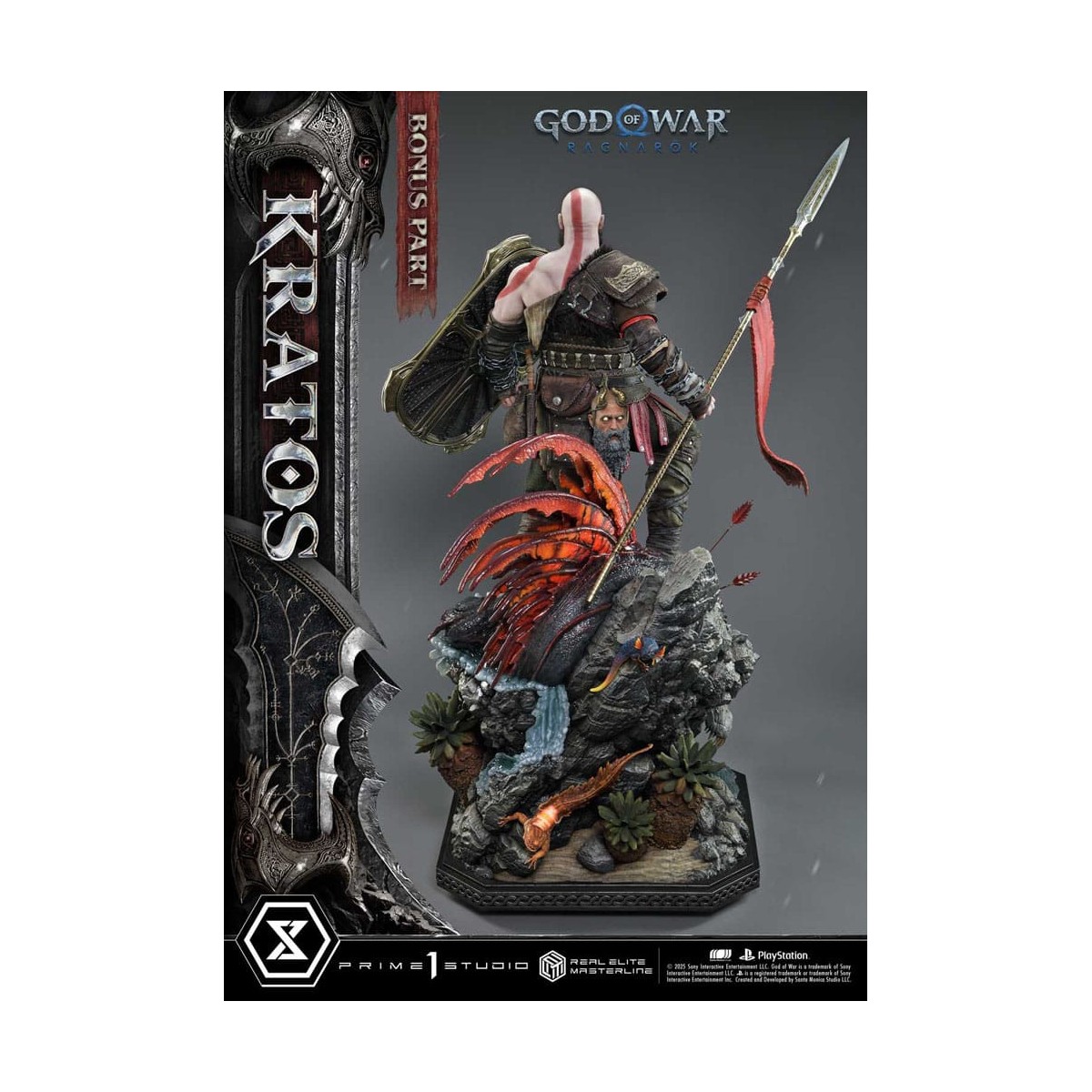 Prime 1 Studio - God of War: Ragnarok - Kratos Ultimate Bonus Version - Real Elite Masterline Series 1/3