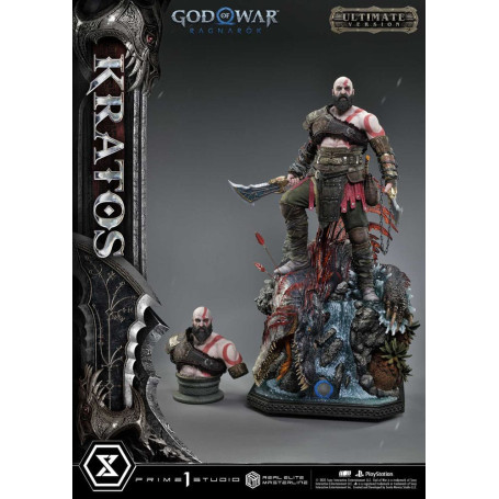 Prime 1 Studio - God of War: Ragnarok - Kratos Ultimate Bonus Version - Real Elite Masterline Series 1/3