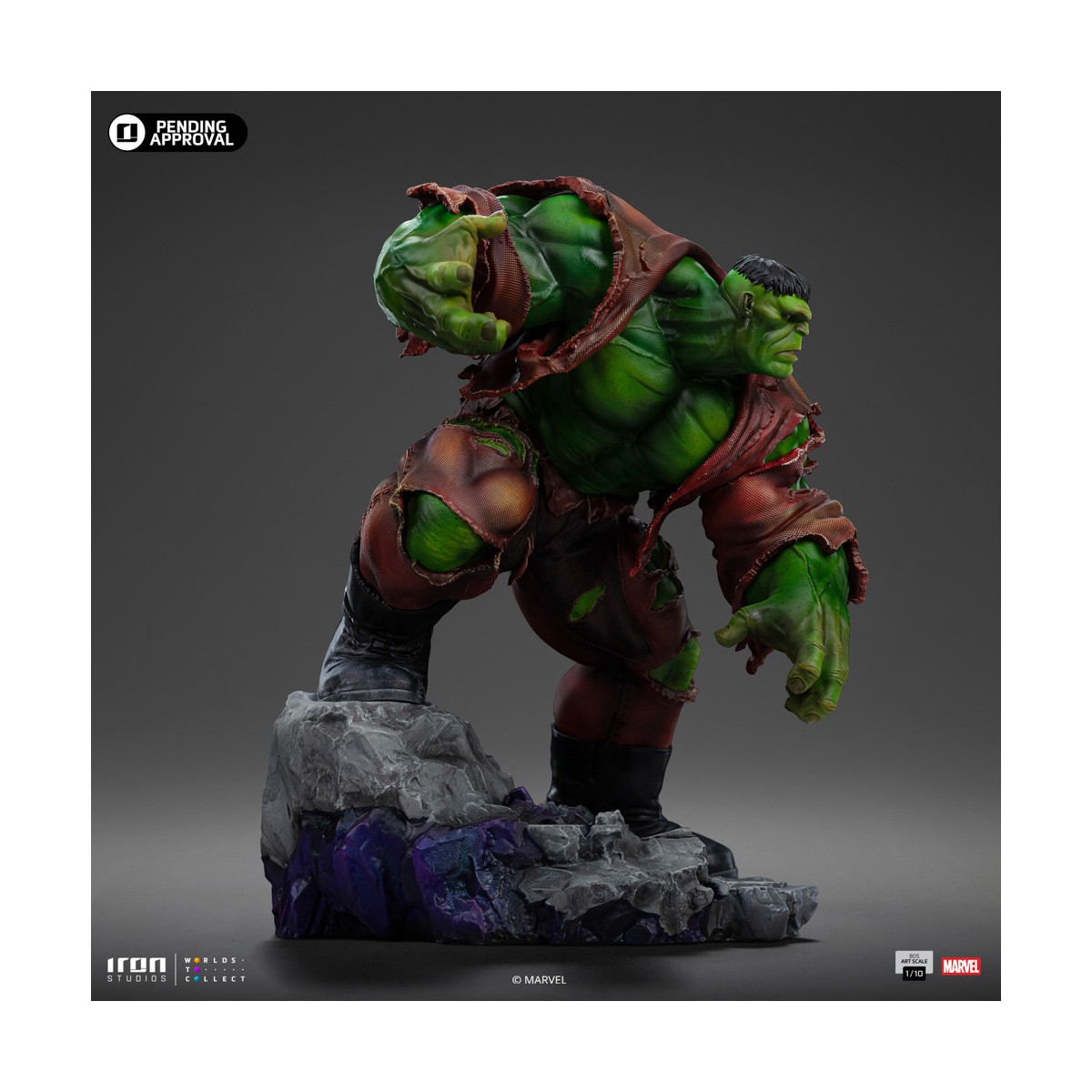 Iron Studios Marvel - Hulk 1/10 BDS Art Scale - Infinity Gauntlet Diorama