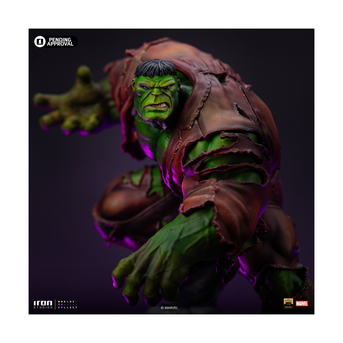Iron Studios Marvel - Hulk 1/10 Deluxe Art Scale - Infinity Gauntlet Diorama