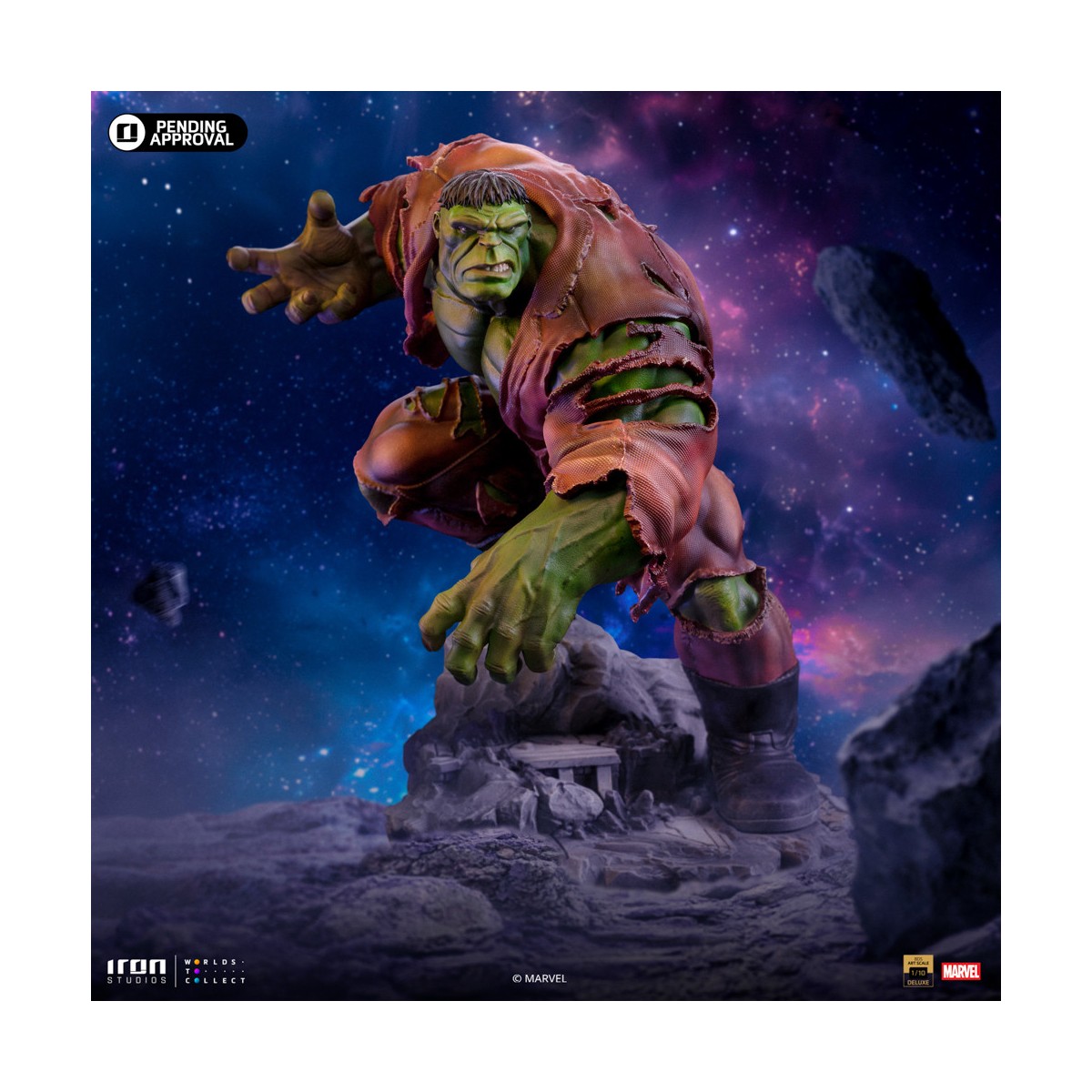 Iron Studios Marvel - Hulk 1/10 Deluxe Art Scale - Infinity Gauntlet Diorama