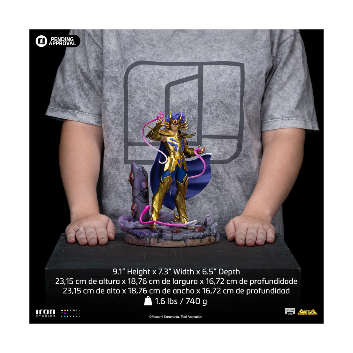Iron Studios - Saint Seiya - Krebs Deathmask BDS Art Scale 1/10 - Die Ritter des Zodiakus