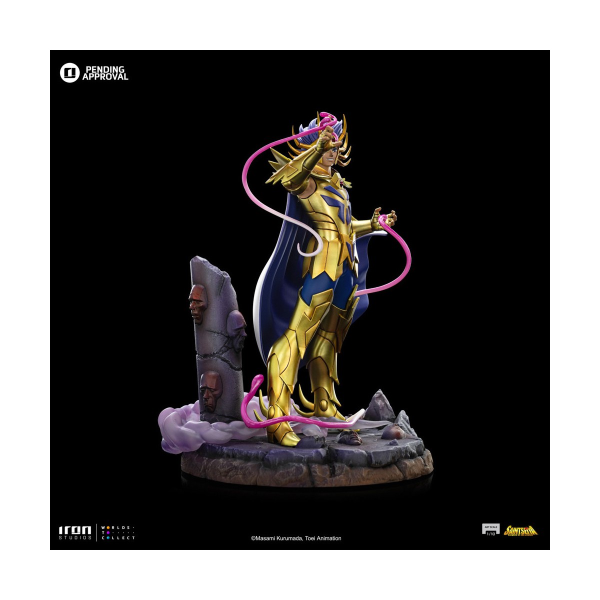 Iron Studios - Saint Seiya - Krebs Deathmask BDS Art Scale 1/10 - Die Ritter des Zodiakus