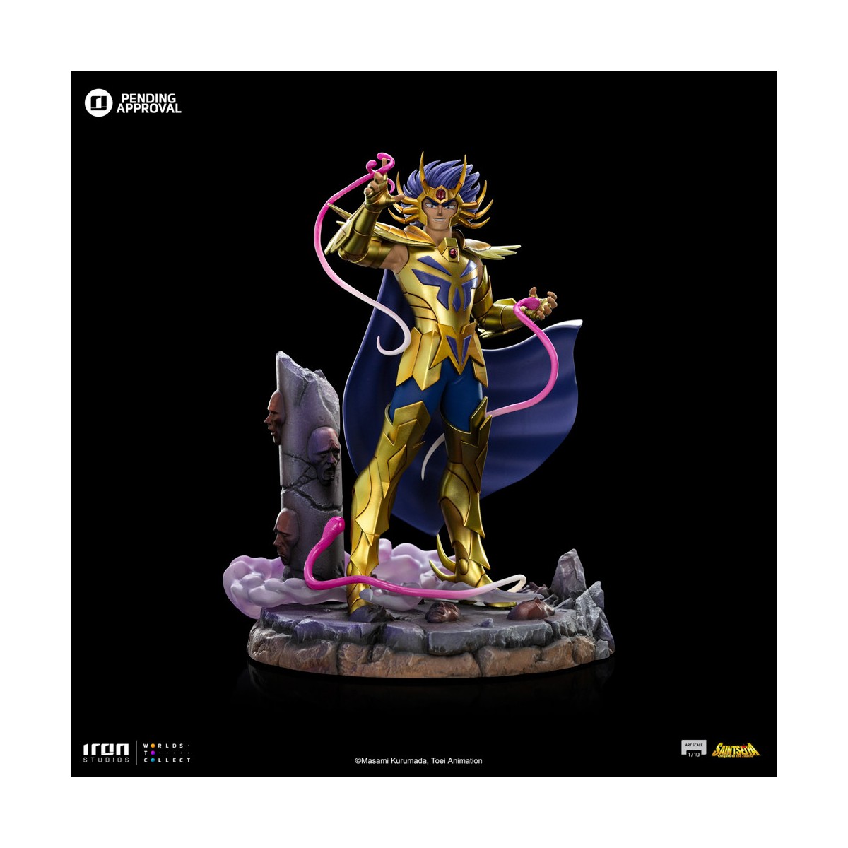Iron Studios - Saint Seiya - Krebs Deathmask BDS Art Scale 1/10 - Die Ritter des Zodiakus