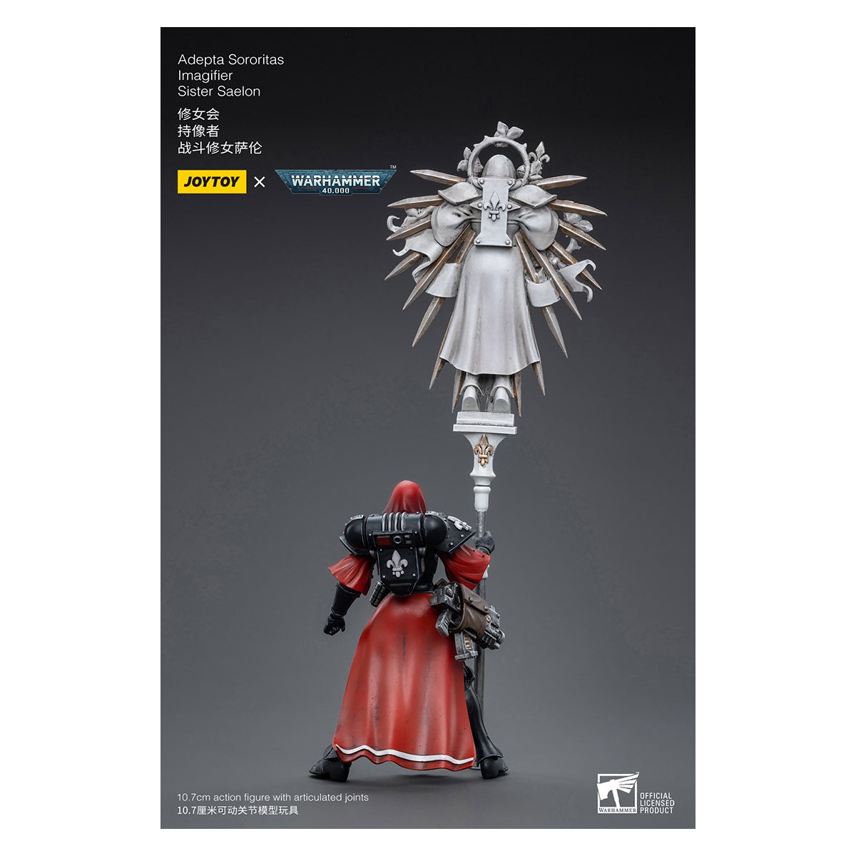 JoyToy Space Marines - Adepta Sororitas lmagifier Sister Saelon 1/18 - Warhammer 40K
