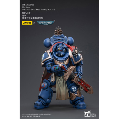 JoyToy - Ultramarines - Ultramarines Captain With Master-crafted Heavy Bolt rifle - Warhammer 40000