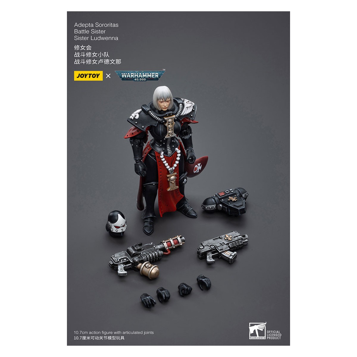 JoyToy Space Marines - Adepta Sororitas Battle Sister - Sister Ludwenna 1/18 - Warhammer 40K