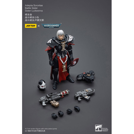 JoyToy Space Marines - Adepta Sororitas Battle Sister - Sister Ludwenna 1/18 - Warhammer 40K