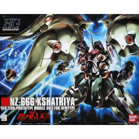 Bandai - Gunpla - 1/144 HG- NZ-666 KSHATRIYA - Mobile Suit Gundam Unicorn - Universe Century