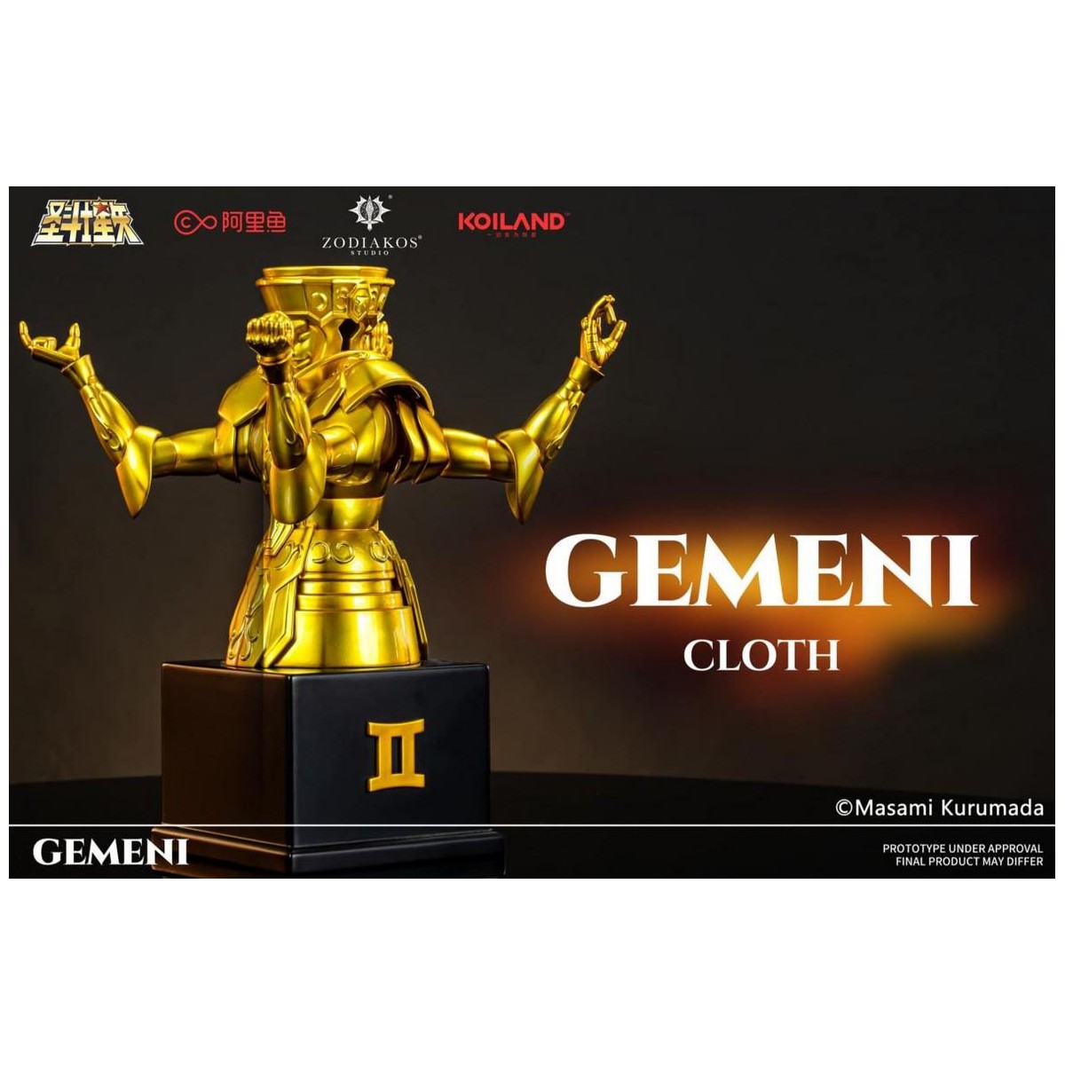 Zodiakos Studio - Gemini Cloth - Totem der Zwillinge 1/6 - Statue Saint Seiya - die Ritter des Zodiakus