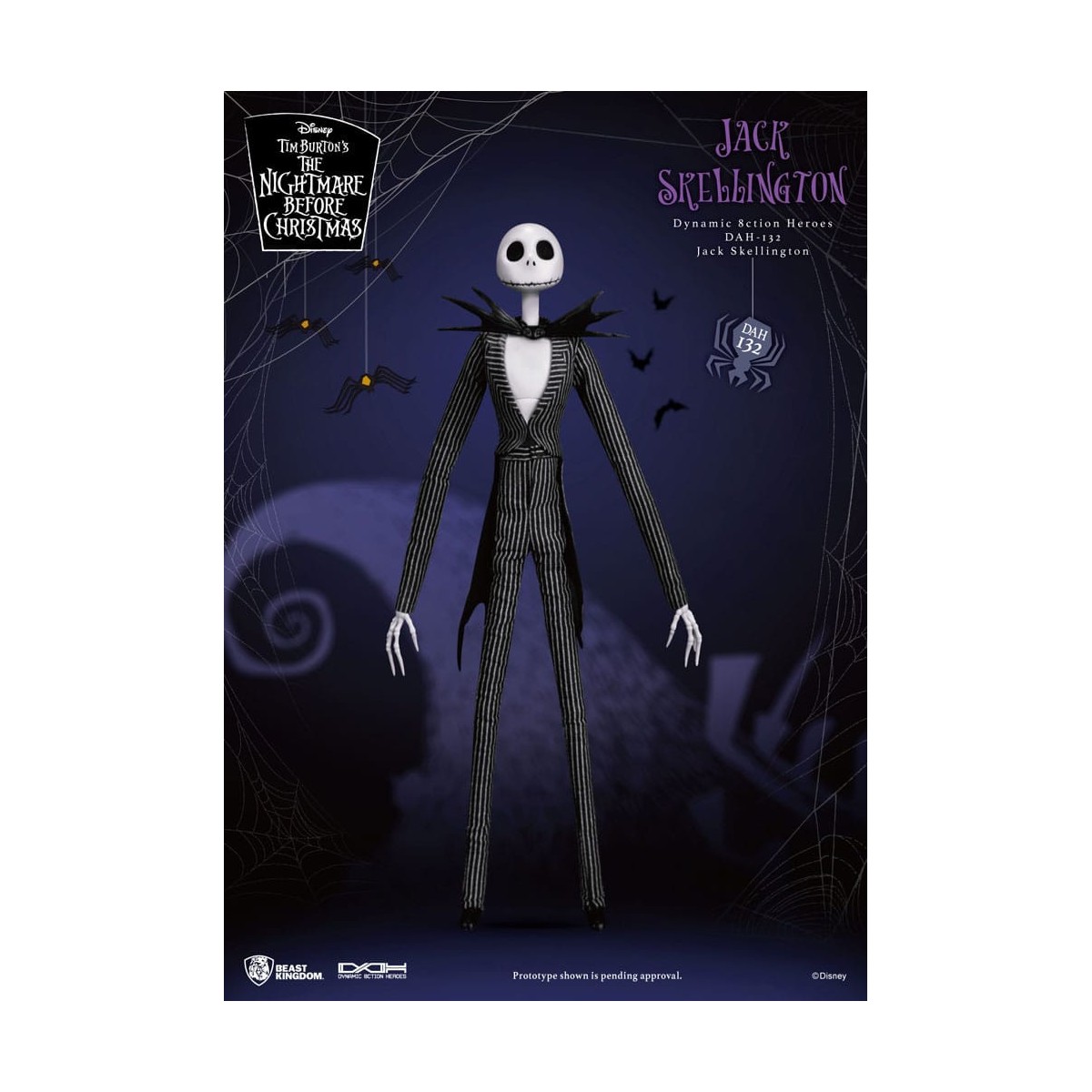 Beast Kingdom - Jack Skellington - Die seltsame Weihnacht des Mr. Jack Dynamic Action Heroes 1/9