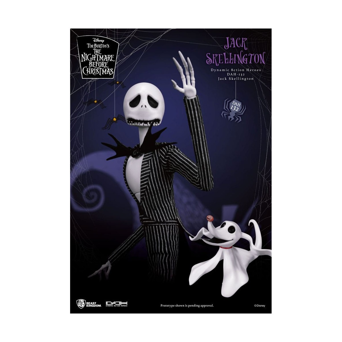 Beast Kingdom - Jack Skellington - Die seltsame Weihnacht des Mr. Jack Dynamic Action Heroes 1/9