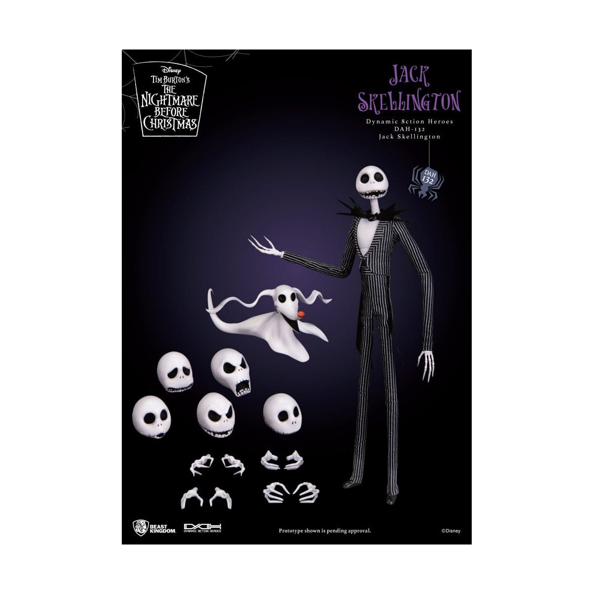 Beast Kingdom - Jack Skellington - Die seltsame Weihnacht des Mr. Jack Dynamic Action Heroes 1/9