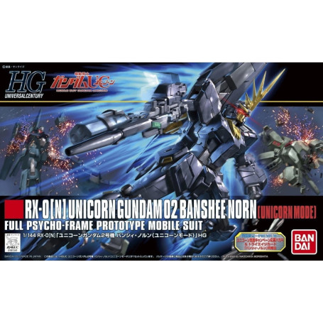 Bandai - Gunpla - 1/144 HG- RX-0[N] UNICORN GUNDAM 02 BANSHEE NORN (UNICORN MODE) - Mobile Suit Gundam Unicorn