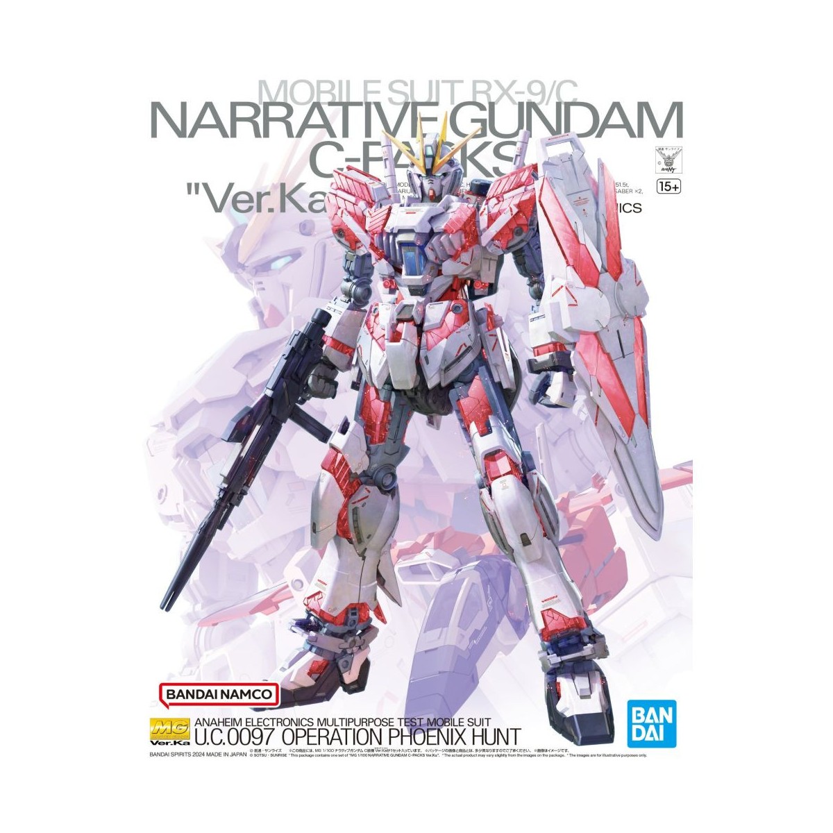 Bandai - Gunpla - 1/100 MG - RX-9/C NARRATIVE GUNDAM C-PACKS VER. KA - Operation Phoenix Hunt