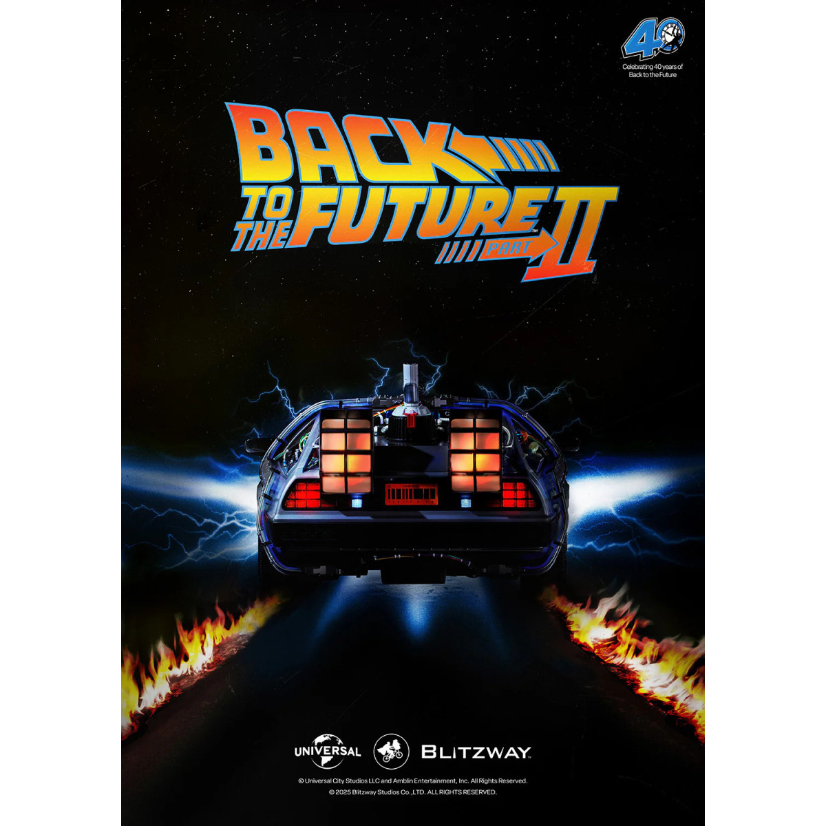 Blitzway - Back to the Future 2 Time Machine Premium UMS 1/6 - Delorean