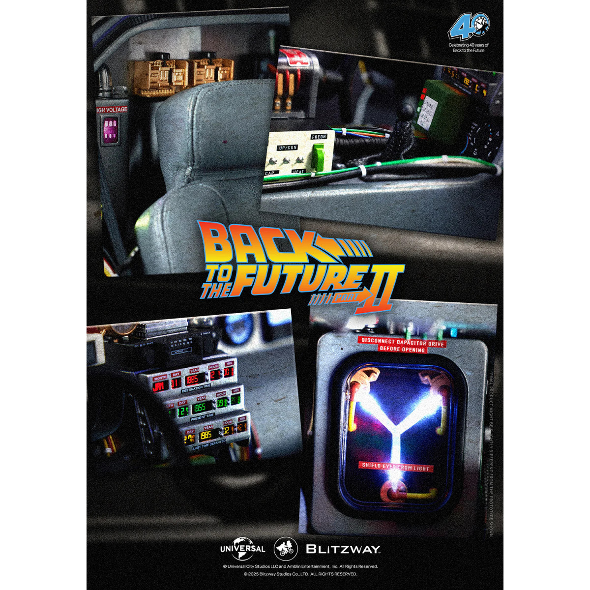 Blitzway - Back to the Future 2 Time Machine Premium UMS 1/6 - Delorean