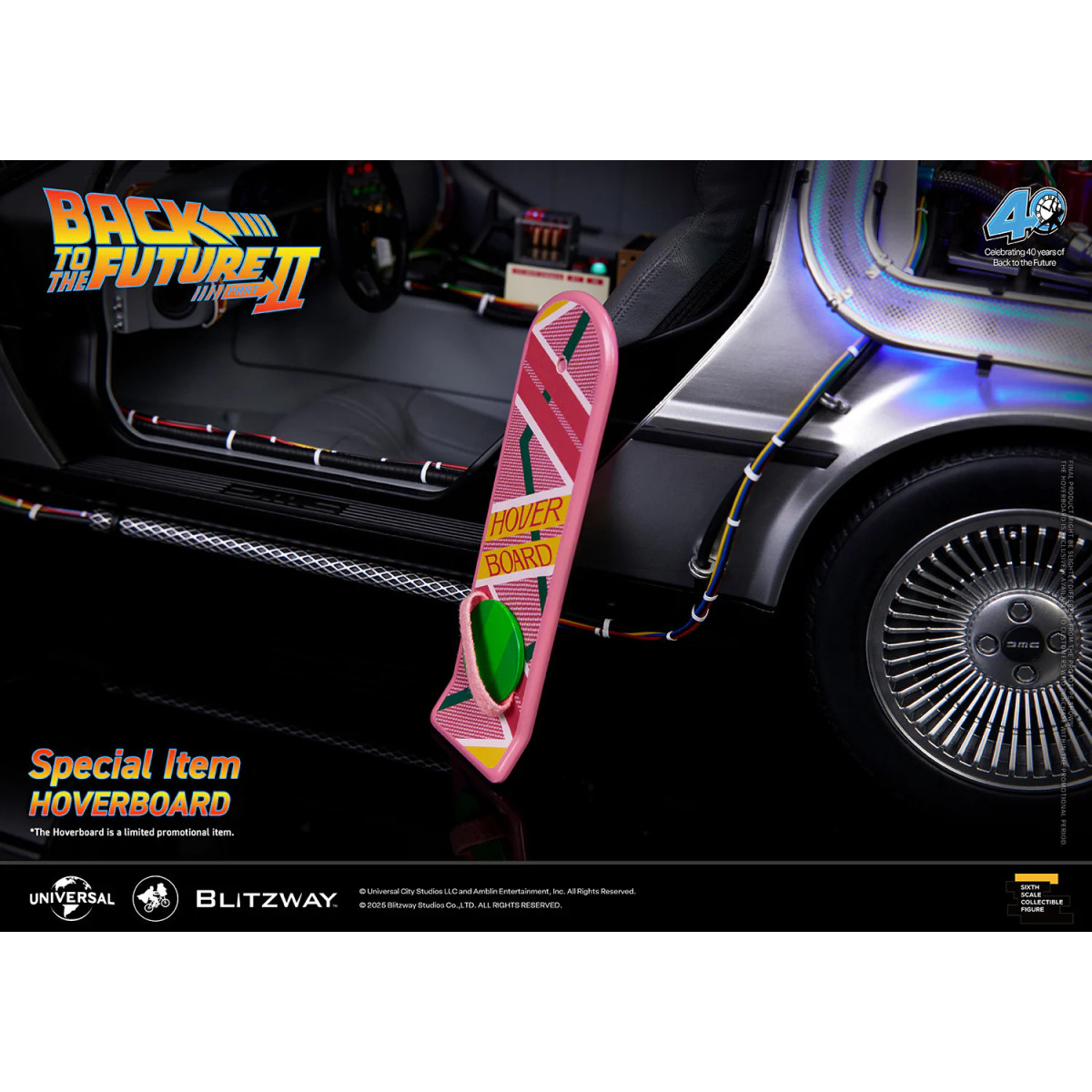 Blitzway - Back to the Future 2 Time Machine Premium UMS 1/6 - Delorean
