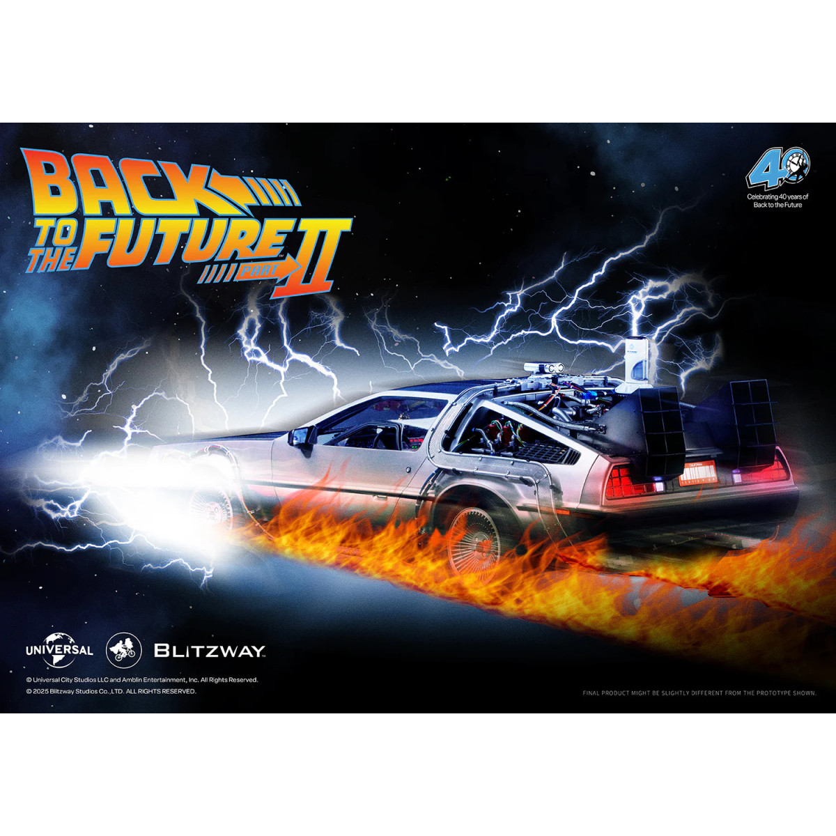 Blitzway - Back to the Future 2 Time Machine Premium UMS 1/6 - Delorean