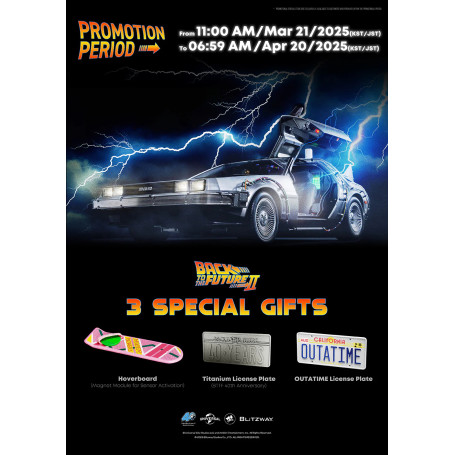 Blitzway - Back to the Future 2 Time Machine Premium UMS 1/6 - Delorean