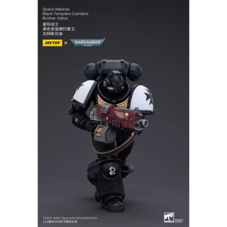JoyToy Space Marines - Black Templars - Outriders Brother Valtus 1/18 - Warhammer 40K