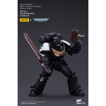 JoyToy Space Marines - Black Templars - Outriders Brother Valtus 1/18 - Warhammer 40K